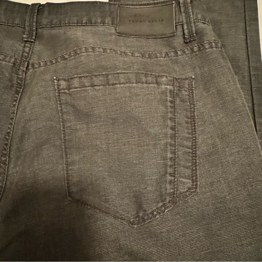 Perry Ellis Men’s Sz 34x32 Black Slim Fit Denim Dark Wash Casual - Picture 8 of 9